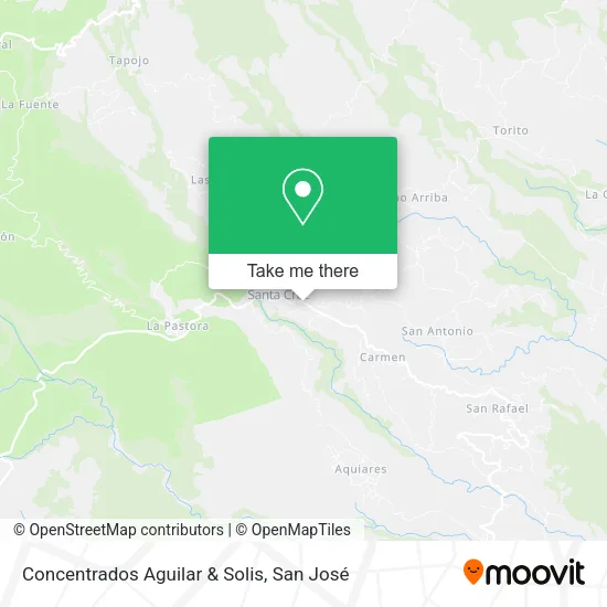 Concentrados Aguilar & Solis map