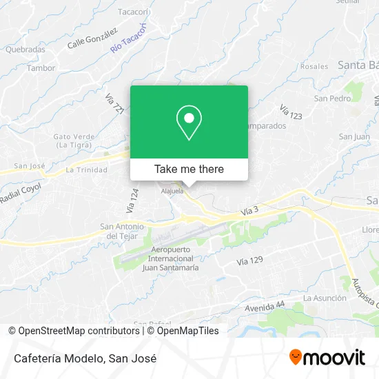 Cafetería Modelo map