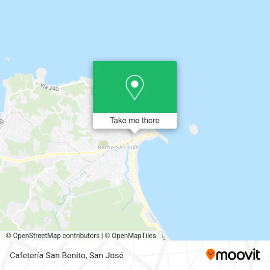 Cafetería San Benito map