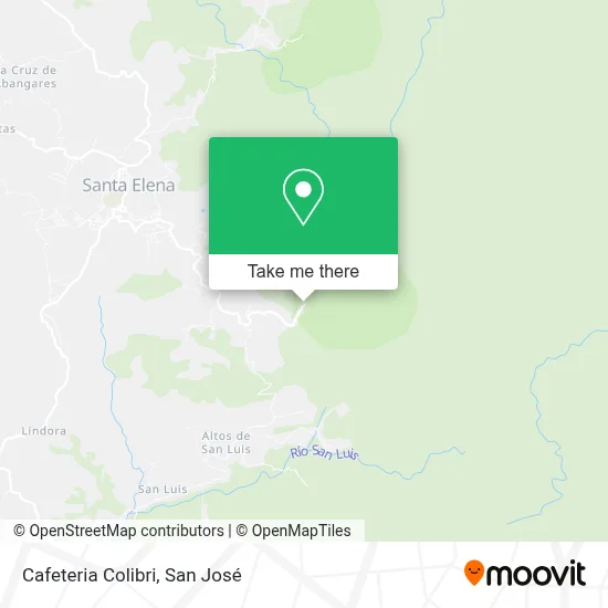 Cafeteria Colibri map