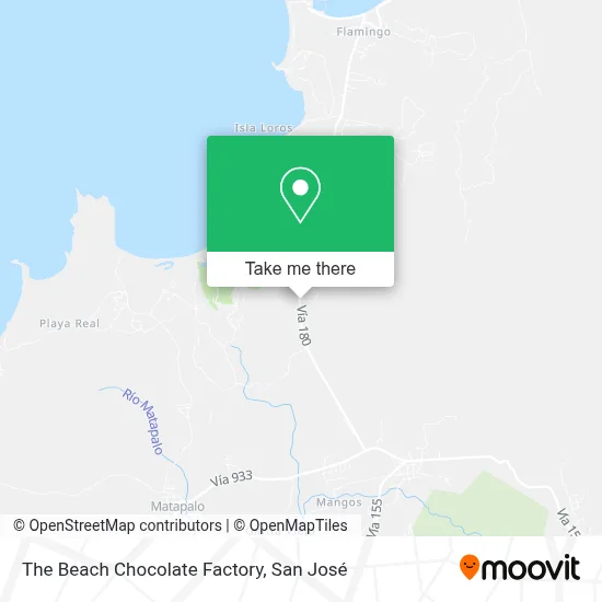 The Beach Chocolate Factory map