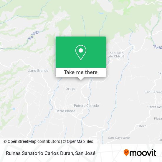 Mapa de Ruinas Sanatorio Carlos Duran