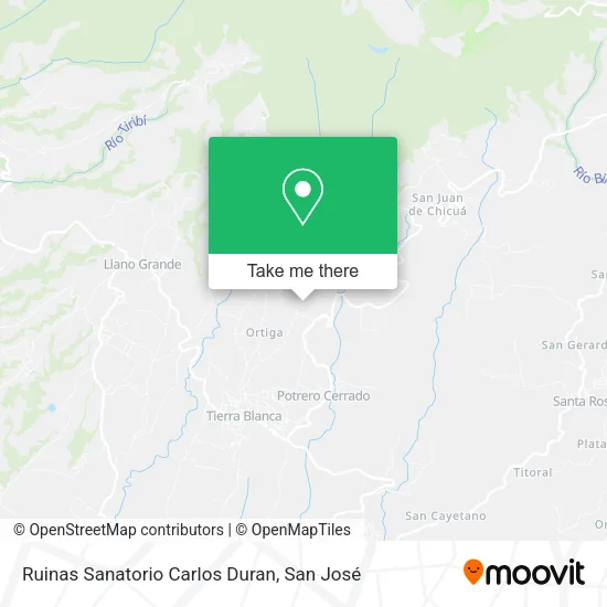 Mapa de Ruinas Sanatorio Carlos Duran