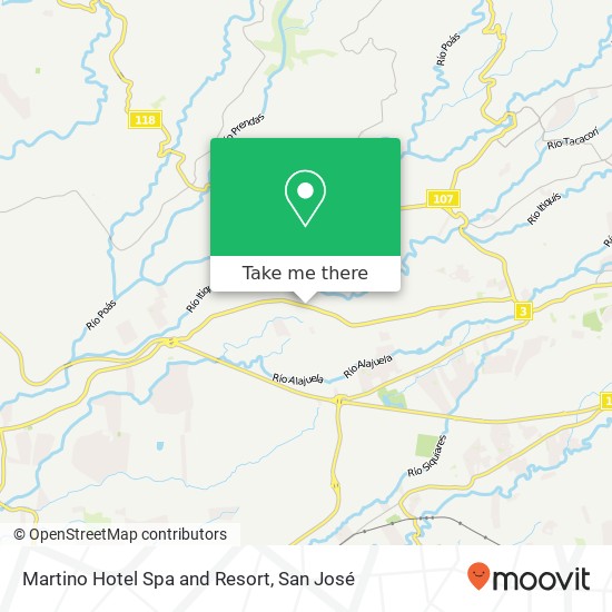 Mapa de Martino Hotel Spa and Resort
