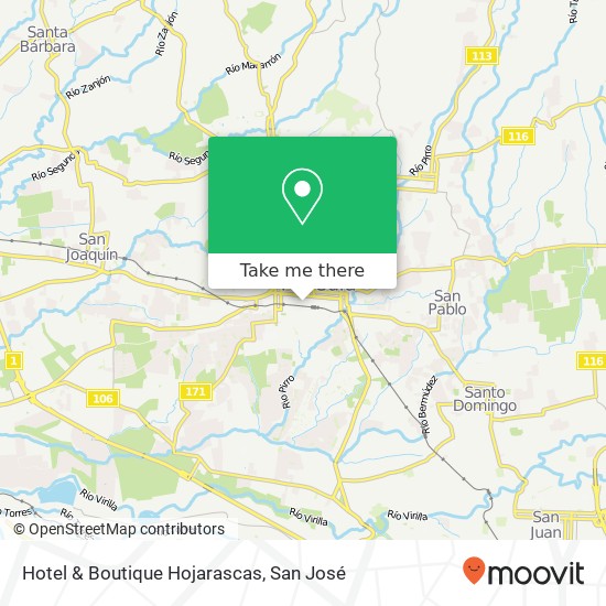 Hotel & Boutique Hojarascas map