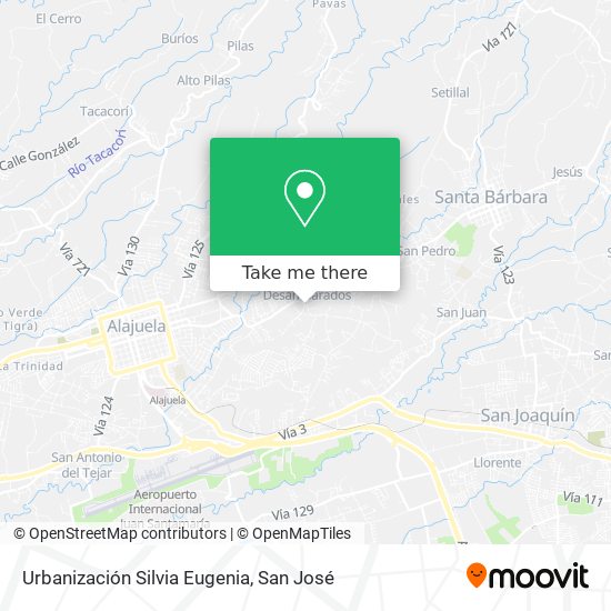 Urbanización Silvia Eugenia map