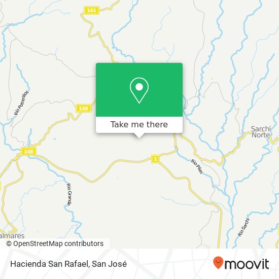 Hacienda San Rafael map