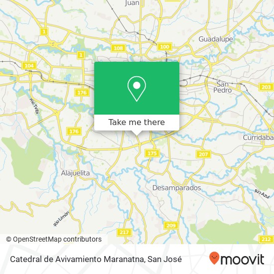 Mapa de Catedral de Avivamiento Maranatna