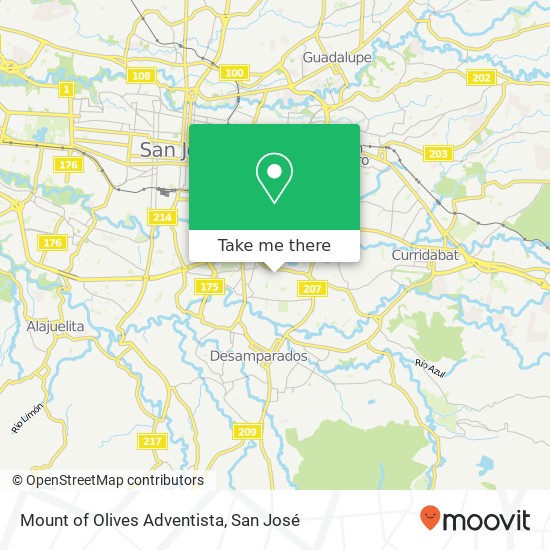 Mount of Olives Adventista map