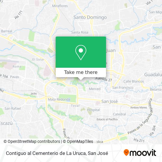 Contiguo al Cementerio de La Uruca map