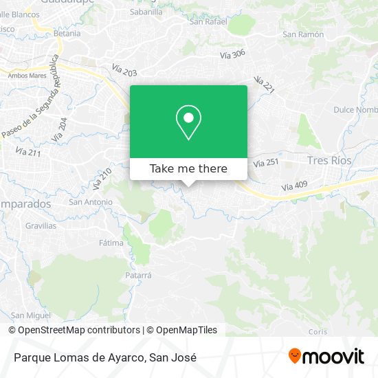 Parque Lomas de Ayarco map