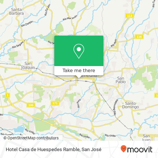 Hotel Casa de Huespedes Ramble map