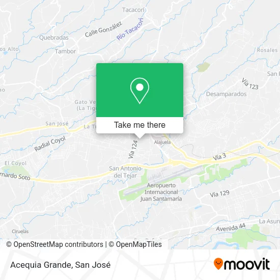 Acequia Grande map
