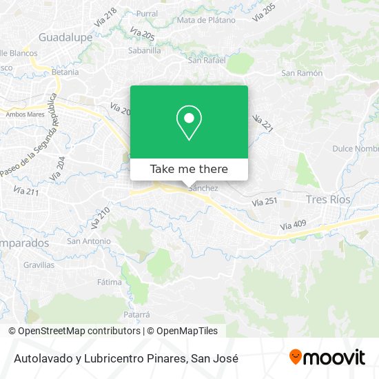 Autolavado y Lubricentro Pinares map