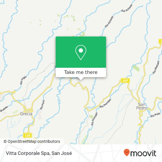 Mapa de Vitta Corporale Spa