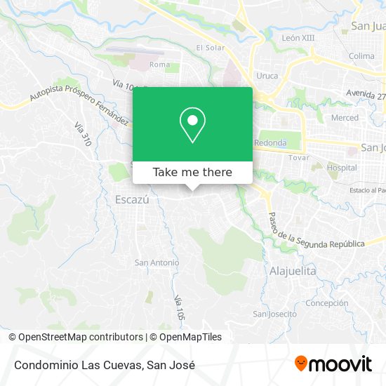 Condominio Las Cuevas map