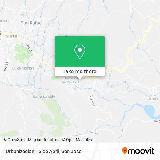 Urbanización 16 de Abril map