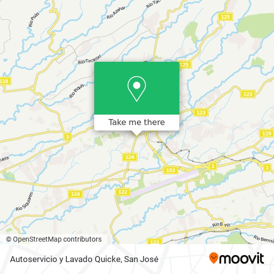 Autoservicio y Lavado Quicke map