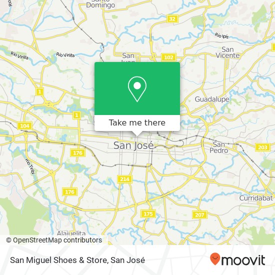 San Miguel Shoes & Store map