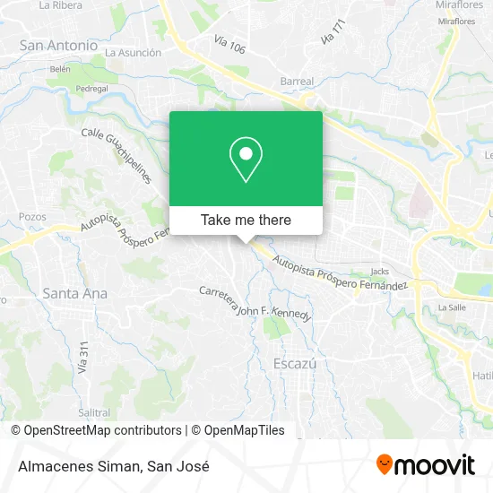 Almacenes Siman map