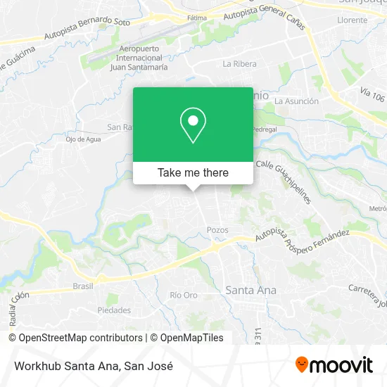 Workhub Santa Ana map