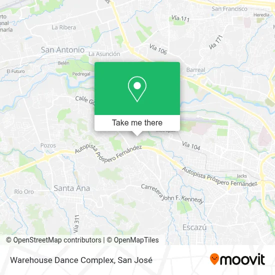 Warehouse Dance Complex map