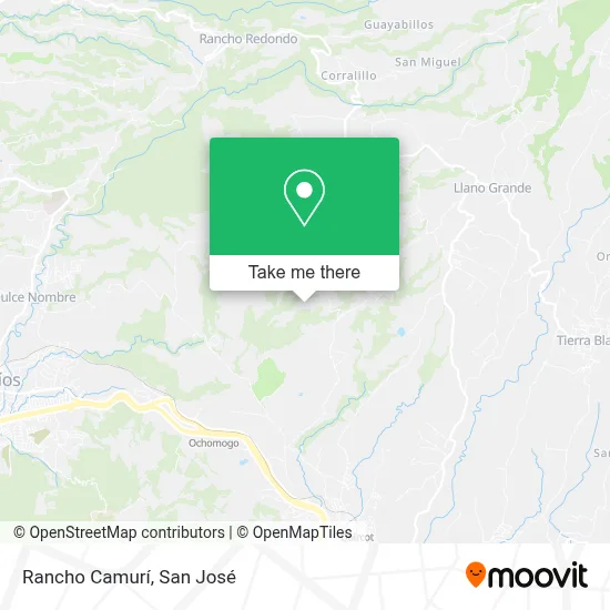 Rancho Camurí map