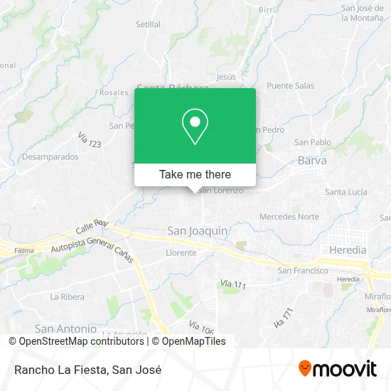 Rancho La Fiesta map