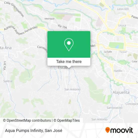 Aqua Pumps Infinity map