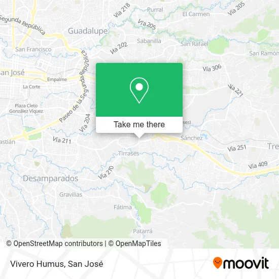 Vivero Humus map