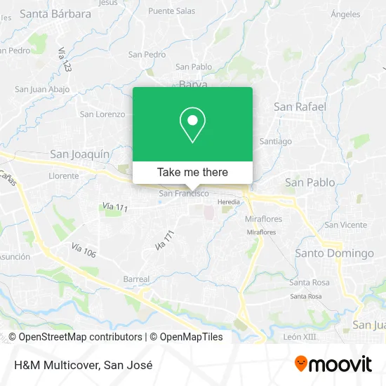 H&M Multicover map