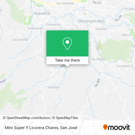 Mini Super Y Licorera Chares map