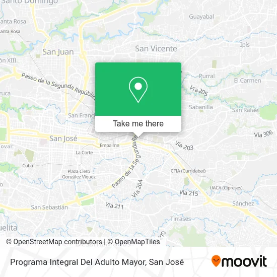 Programa Integral Del Adulto Mayor map