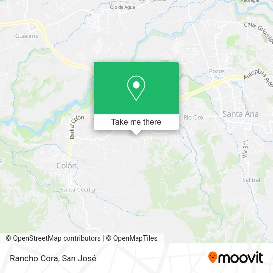 Rancho Cora map