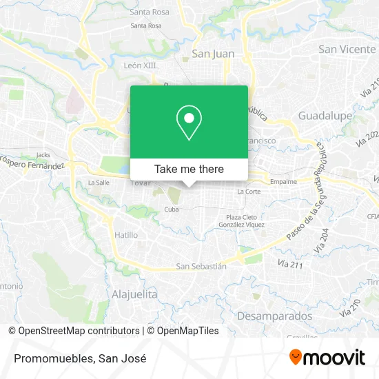 Promomuebles map