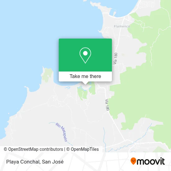 Playa Conchal map
