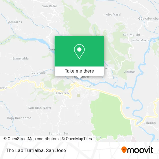 The Lab Turrialba map