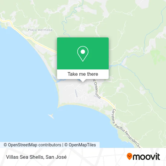 Villas Sea Shells map