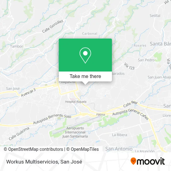 Workus Multiservicios map