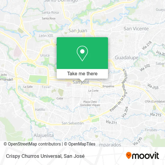 Crispy Churros Universal map