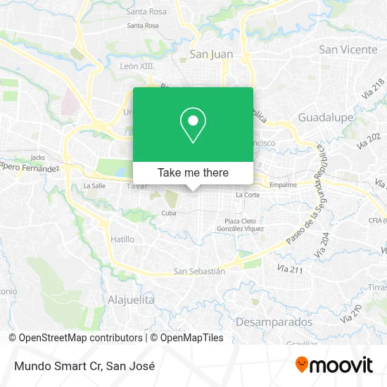 Mundo Smart Cr map