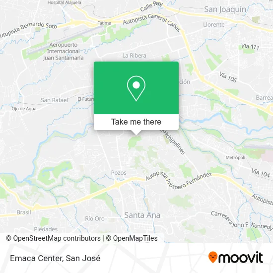 Emaca Center map
