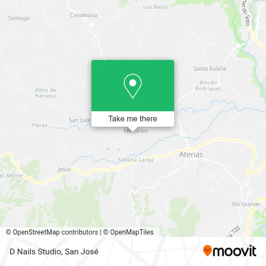 D Nails Studio map
