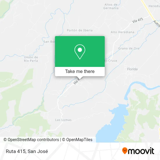 Ruta 415 map
