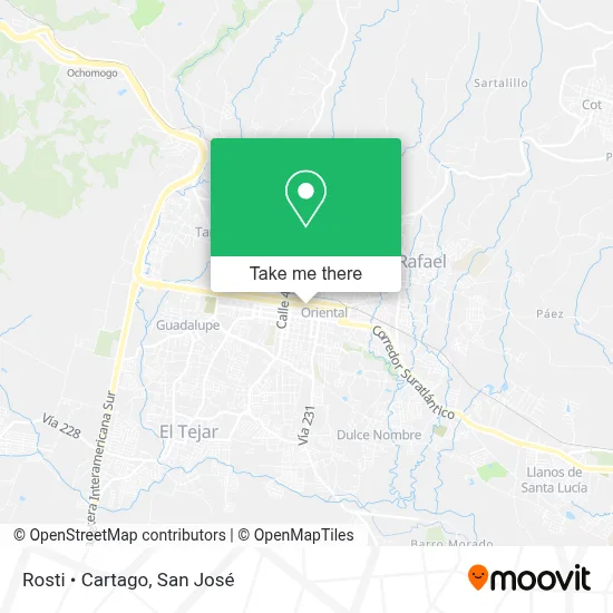 Rosti • Cartago map