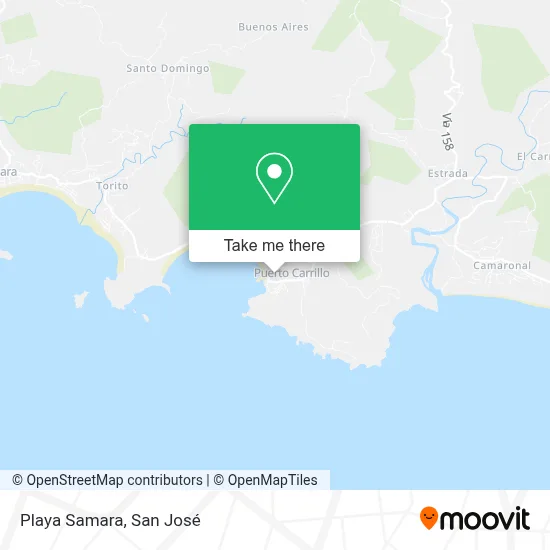 Playa Samara map