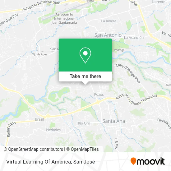 Virtual Learning Of America map