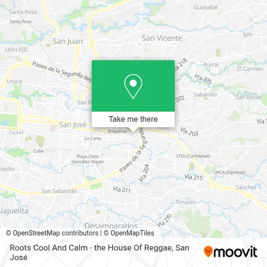 Roots Cool And Calm - the House Of Reggae map