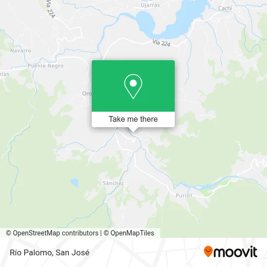 Río Palomo map