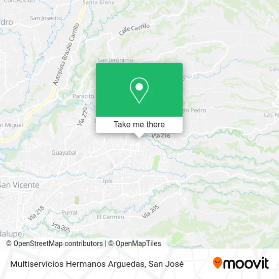 Multiservicios Hermanos Arguedas map